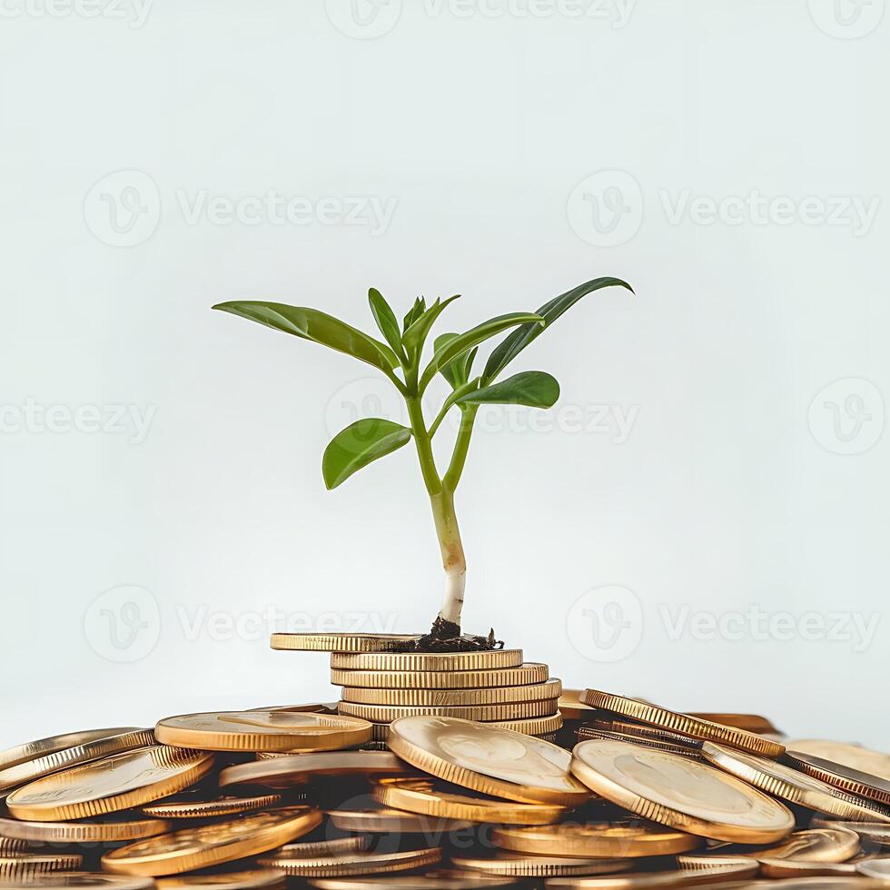 Money and plant concept - fmf-f0f8f8f photo
