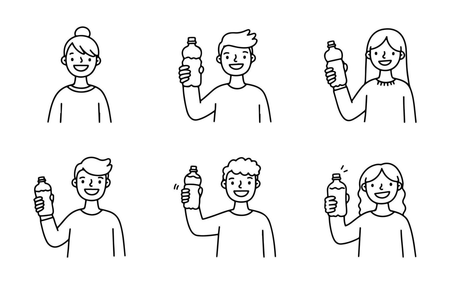 The people drinking water icon is a icon that can be used and customized in digital content. vector