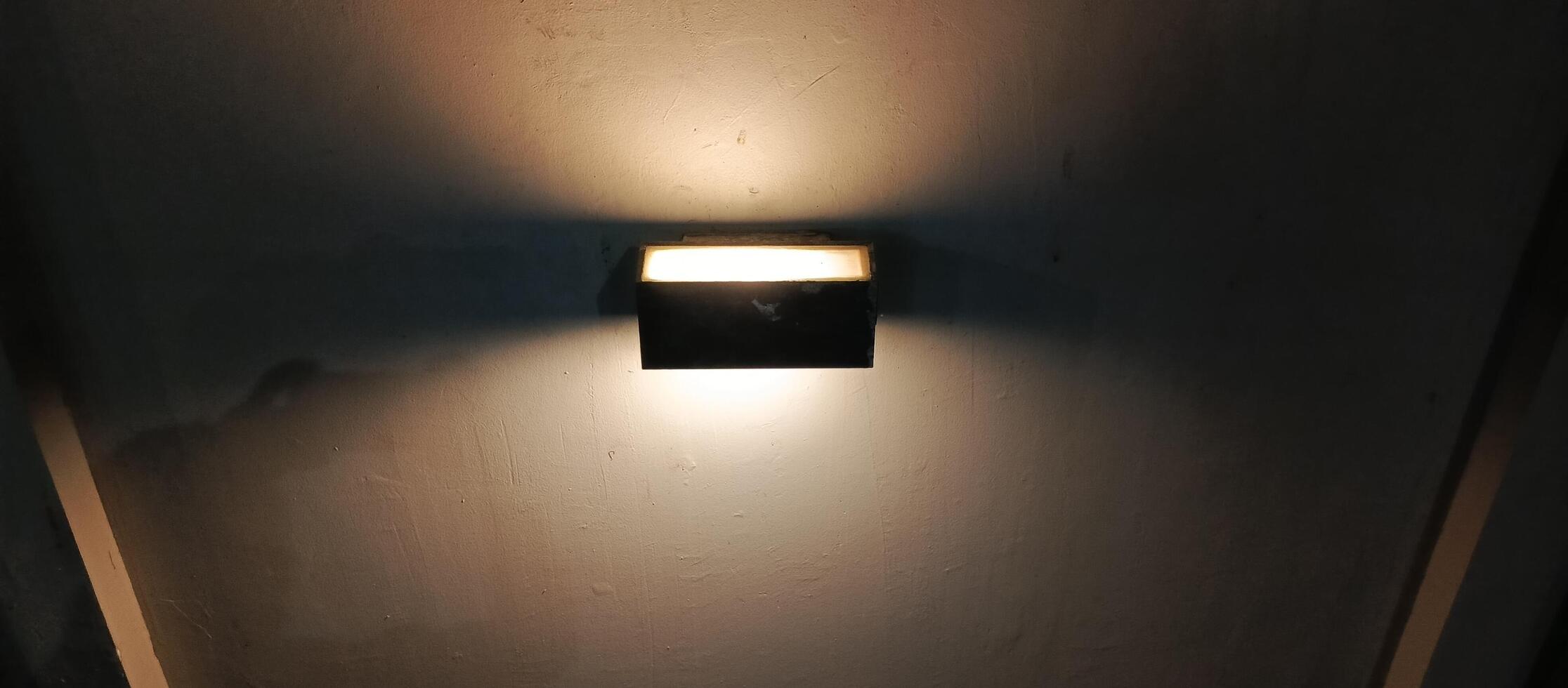 a wall lamp with a beautiful backdrop with the right lighting photo