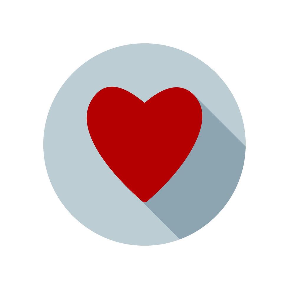 Design Illustration graphic of love mark icon with flat style. Suitable for UI, mobile design, web design, etc. vector