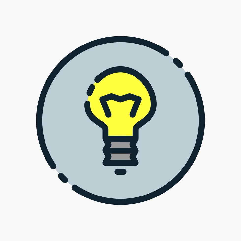 Design Illustration graphic of lamp icon with colored line style. Suitable for UI, mobile design, web design, etc. vector