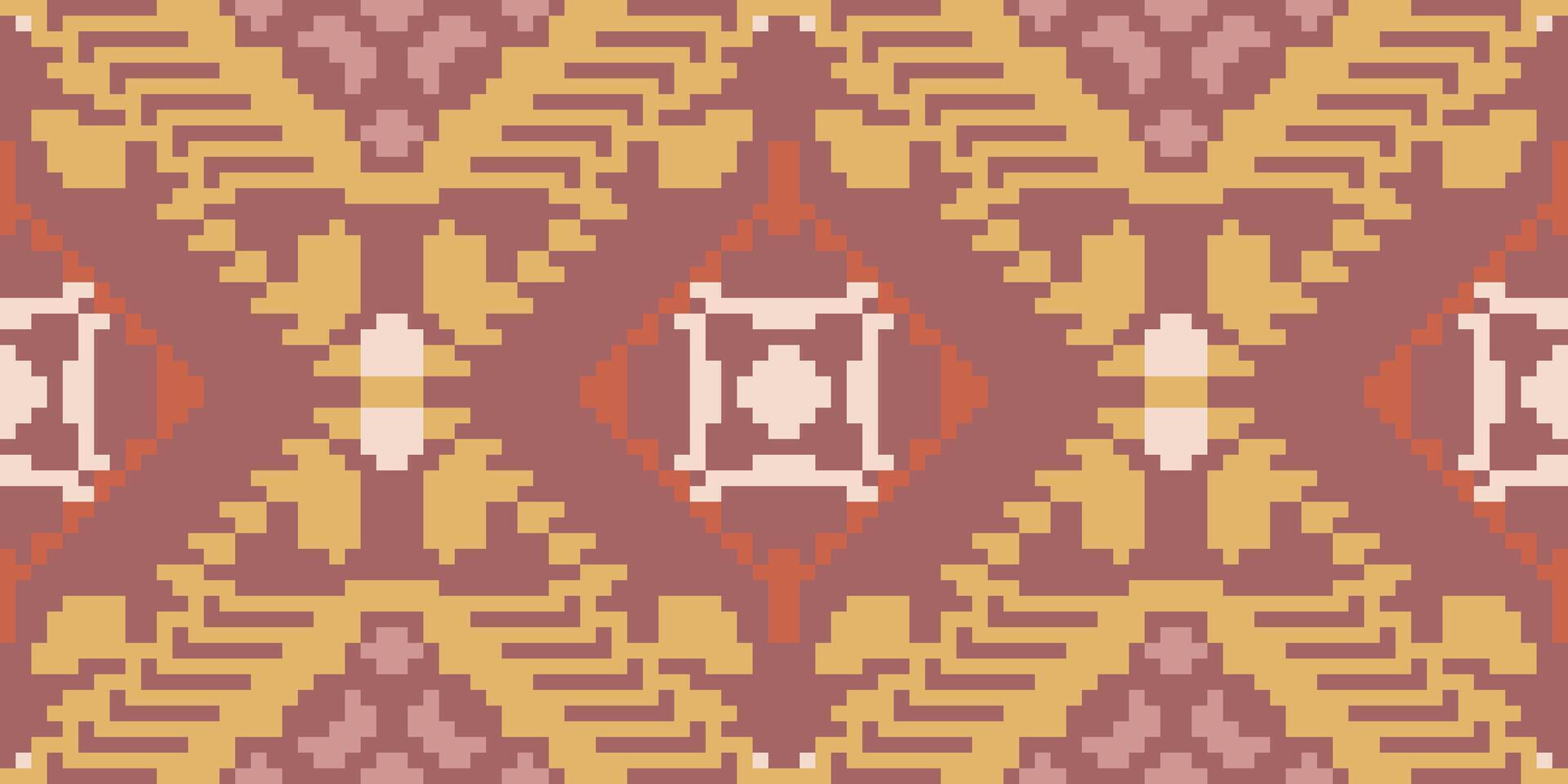 Fabric Pattern Floral Arabic Patternfolk Embroidery, Aztec Geometric Ornament Print. Design for Carpet, Wallpaper, Clothing, Wrapping, Fabric vector