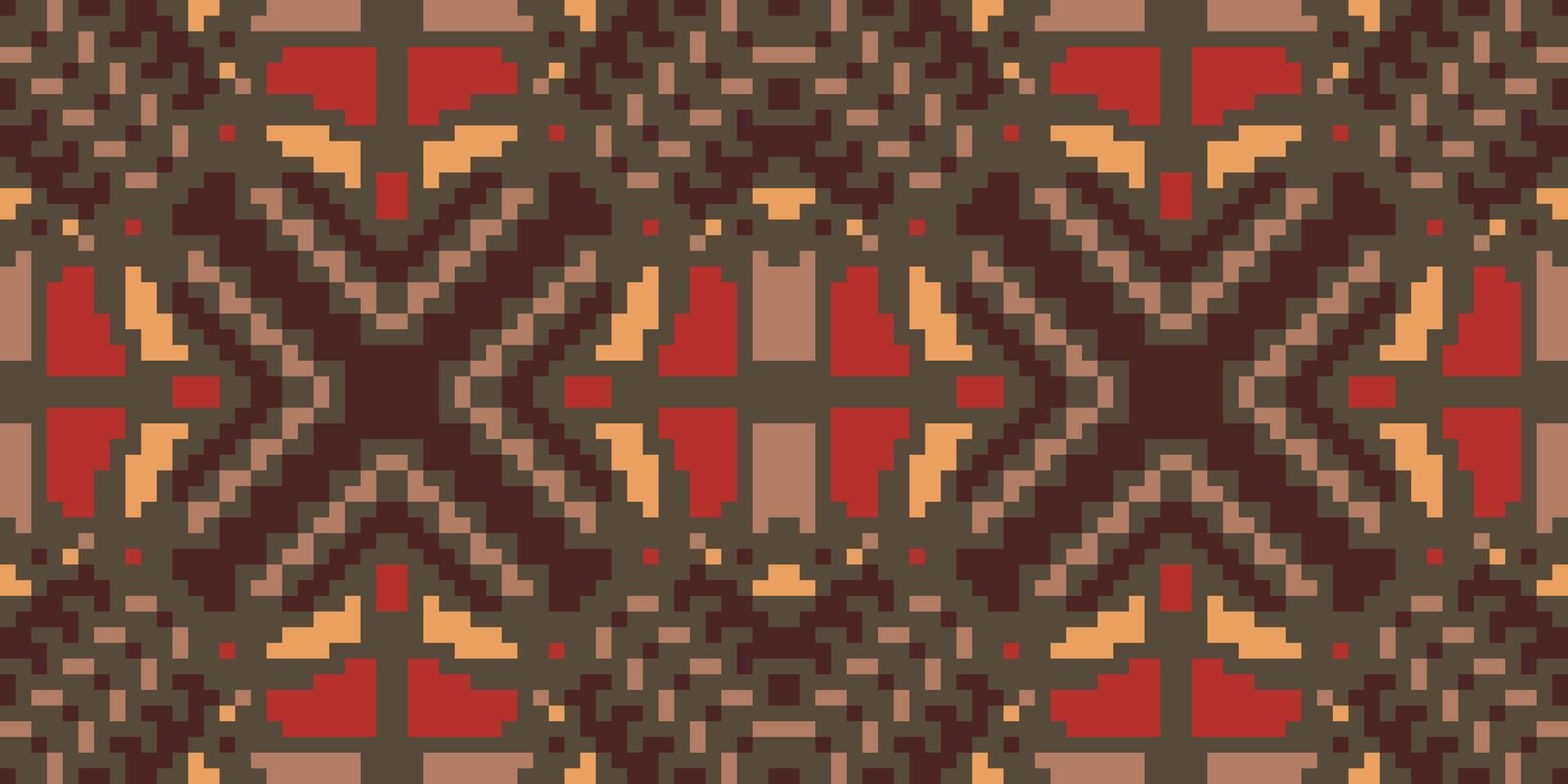 Baroque Abstract Geometric Pattern Wallpaperfolk Embroidery, Aztec Geometric Ornament Print. Design for Carpet, Wallpaper, Clothing, Wrapping, Fabric vector