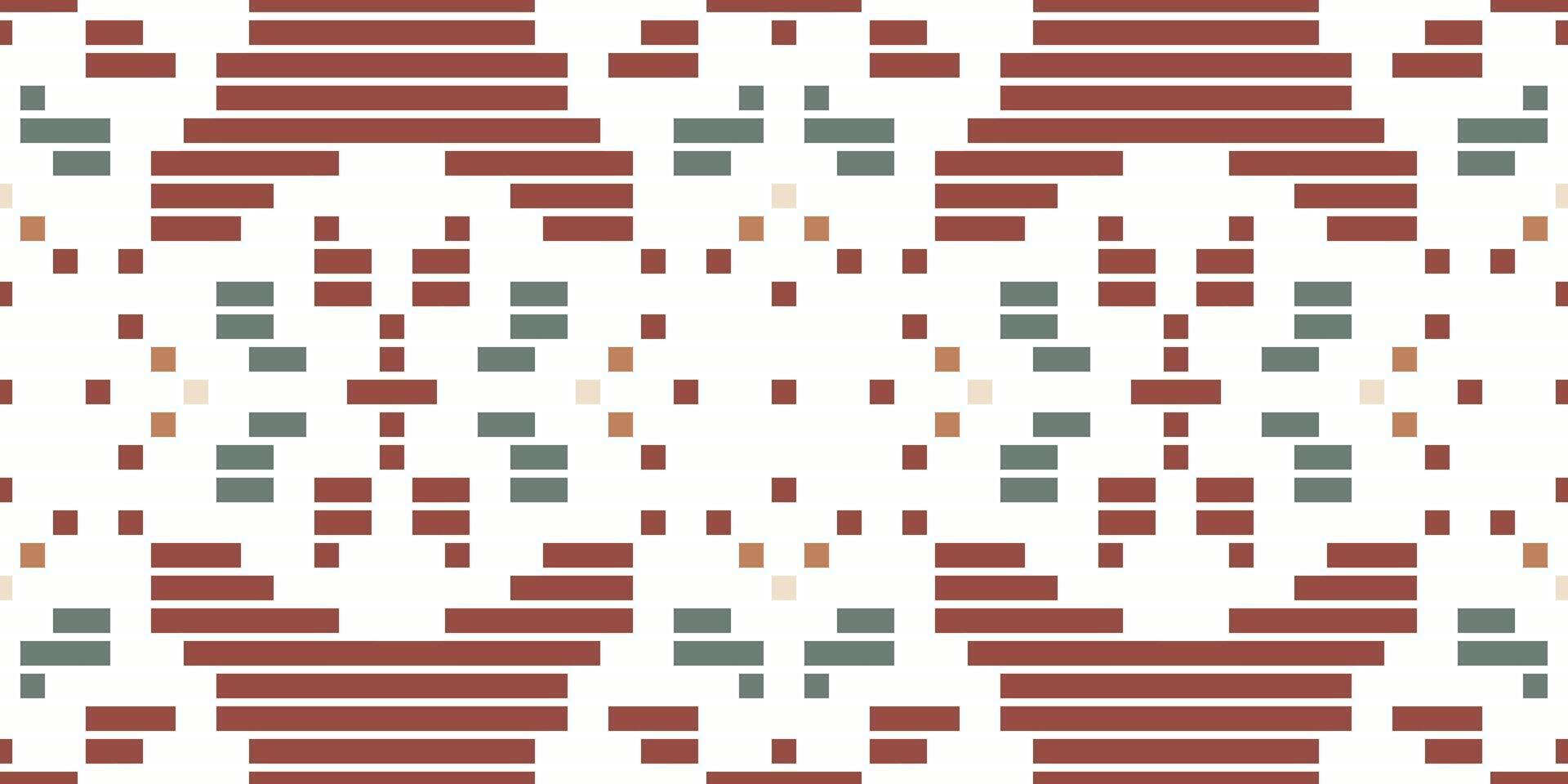 Mexican Ikatee Patternfolk Embroidery, Aztec Geometric Ornament Print. Design for Carpet, Wallpaper, Clothing, Wrapping, Fabric vector