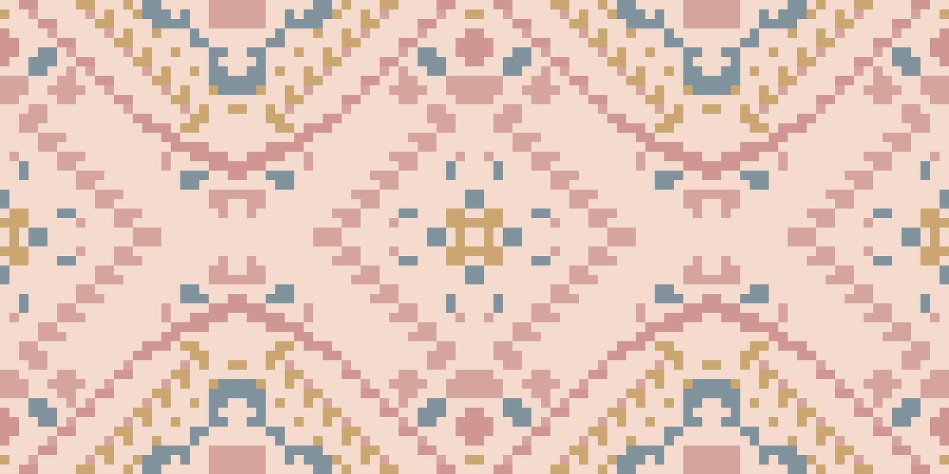 Sari Pattern Ndebele Traditional Pattern Artfolk Embroidery, Aztec Geometric Ornament Print. Design for Carpet, Wallpaper, Clothing, Wrapping, Fabric vector