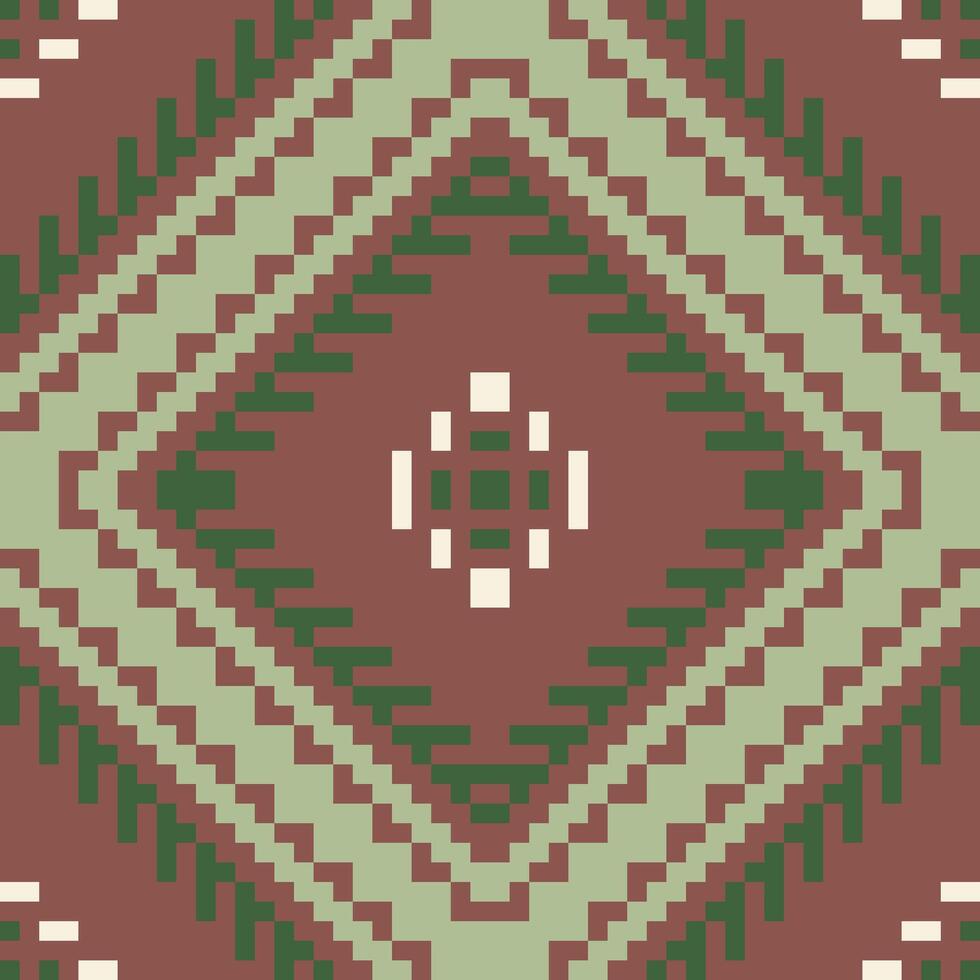 Persian Ikat Kurti Patternfolk Embroidery, Aztec Geometric Ornament Print. Design for Carpet, Wallpaper, Clothing, Wrapping, Fabric vector