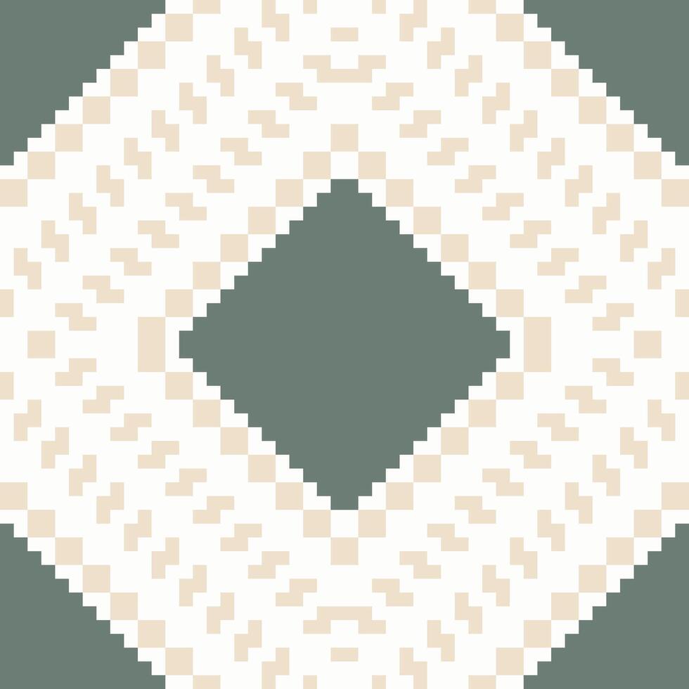 Fabric Pattern Ethnic Design Pattern in the Philippinesfolk Embroidery, Aztec Geometric Ornament Print. Design for Carpet, Wallpaper, Clothing, Wrapping, Fabric vector