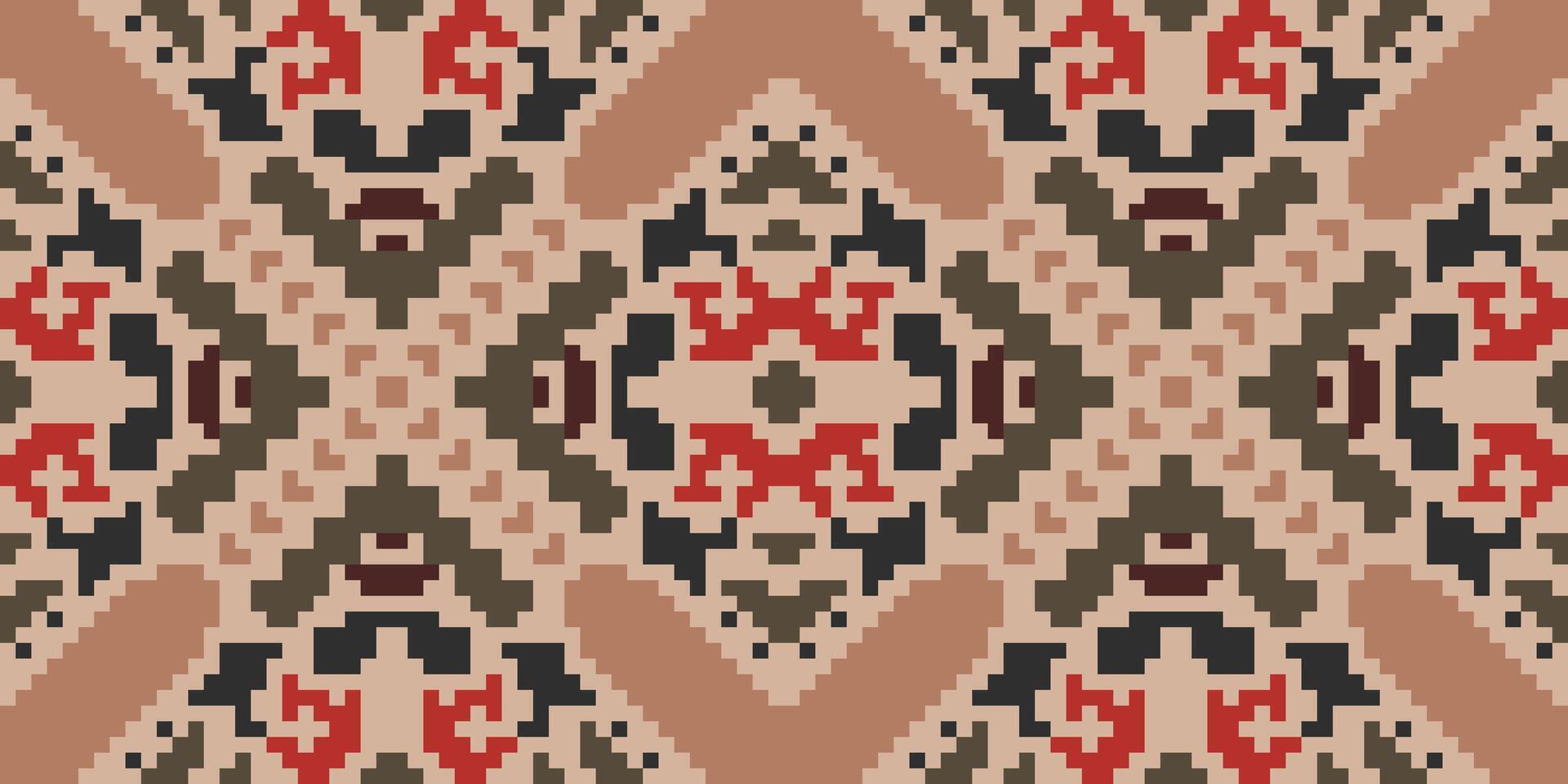 Geometric Pattern Korea Traditional Patternfolk Embroidery, Aztec Geometric Ornament Print. Design for Carpet, Wallpaper, Clothing, Wrapping, Fabric vector