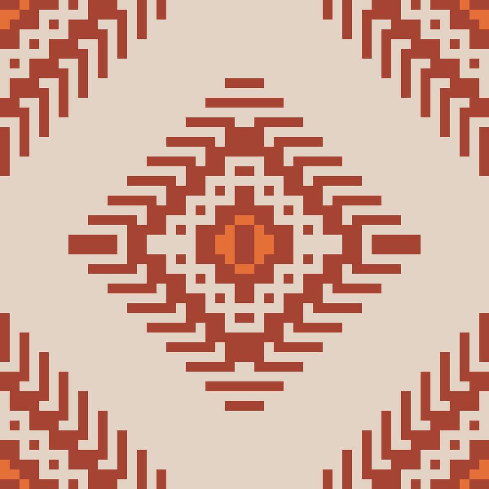 Persian Traditional Pattern Backgroundfolk Embroidery, Aztec Geometric Ornament Print. Design for Carpet, Wallpaper, Clothing, Wrapping, Fabric vector