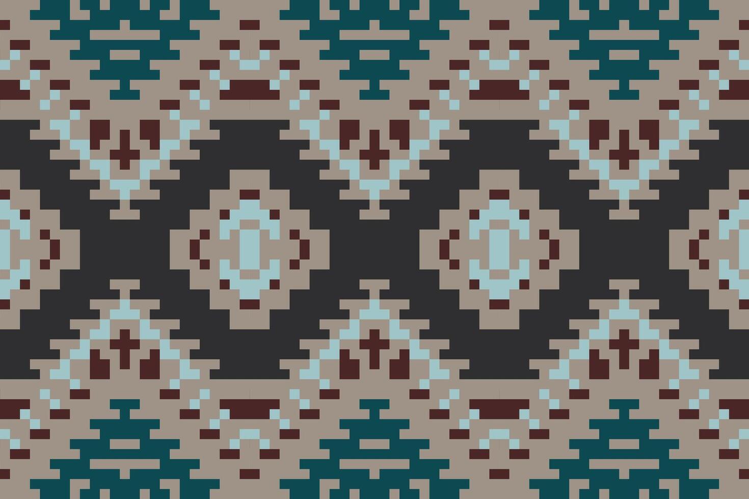 Classic Traditional Dishcloth Knitting Patternfolk Embroidery, Aztec Geometric Ornament Print. Design for Carpet, Wallpaper, Clothing, Wrapping, Fabric vector