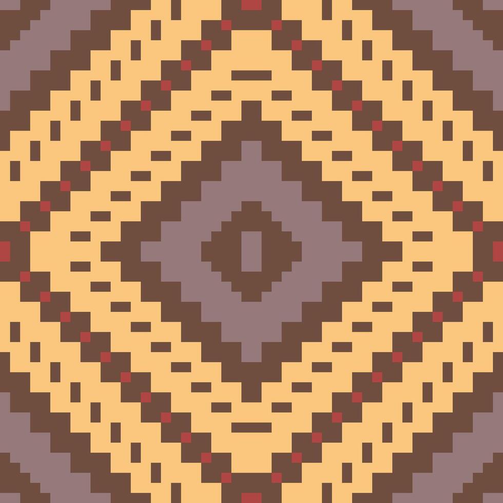 Antique Arabic Carpet Patternfolk Embroidery, Aztec Geometric Ornament Print. Design for Carpet, Wallpaper, Clothing, Wrapping, Fabric vector