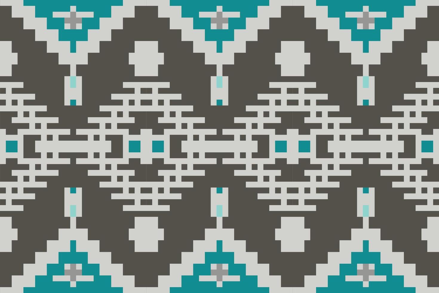 Moroccan Ethnic Geometric Patternfolk Embroidery, Aztec Geometric Ornament Print. Design for Carpet, Wallpaper, Clothing, Wrapping, Fabric vector