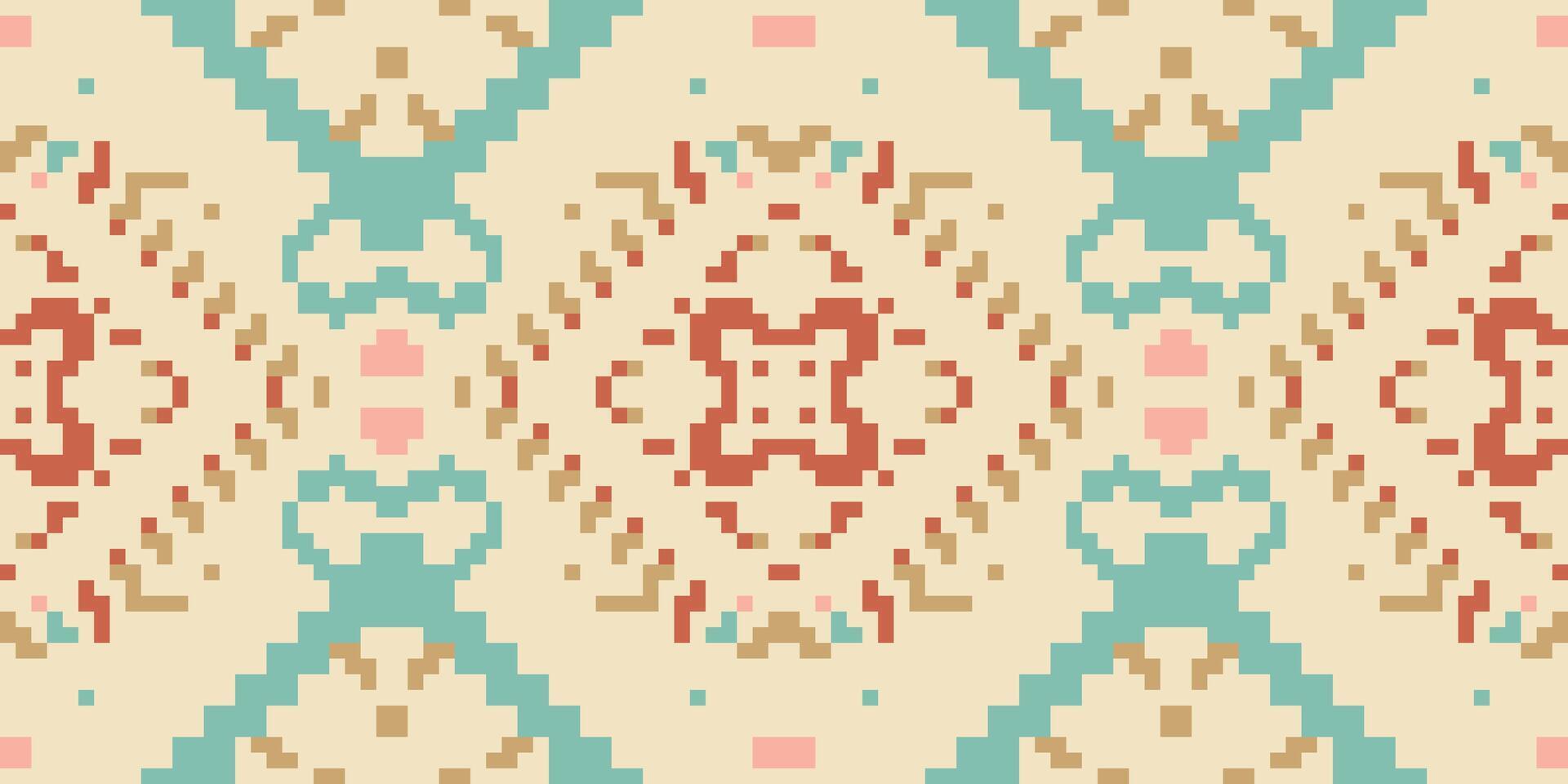 Textile Background Traditional Pattern Drawingfolk Embroidery, Aztec Geometric Ornament Print. Design for Carpet, Wallpaper, Clothing, Wrapping, Fabric vector