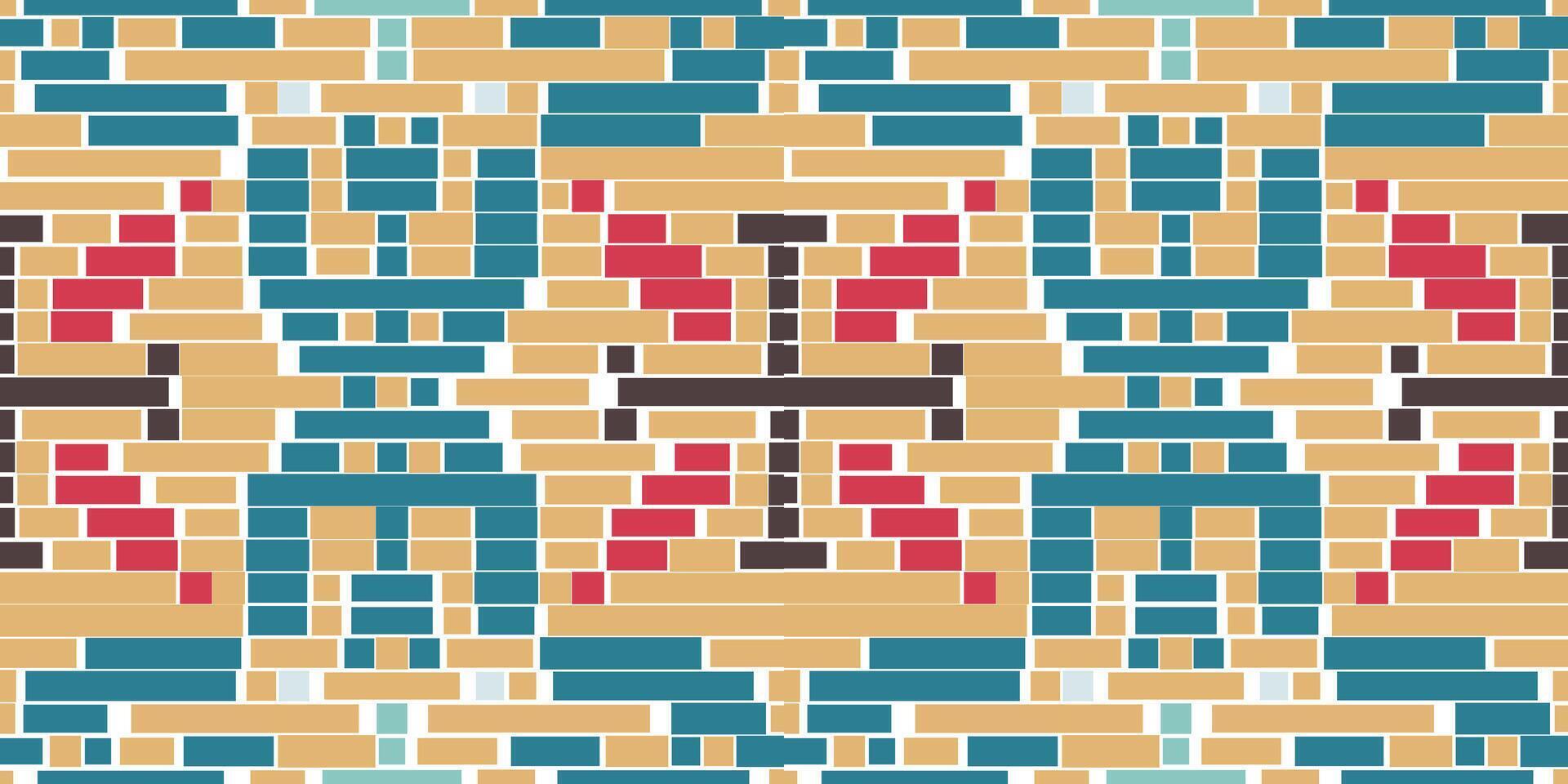 Pixel Ethnic Traditional Blouse Patternfolk Embroidery, Aztec Geometric Ornament Print. Design for Carpet, Wallpaper, Clothing, Wrapping, Fabric vector