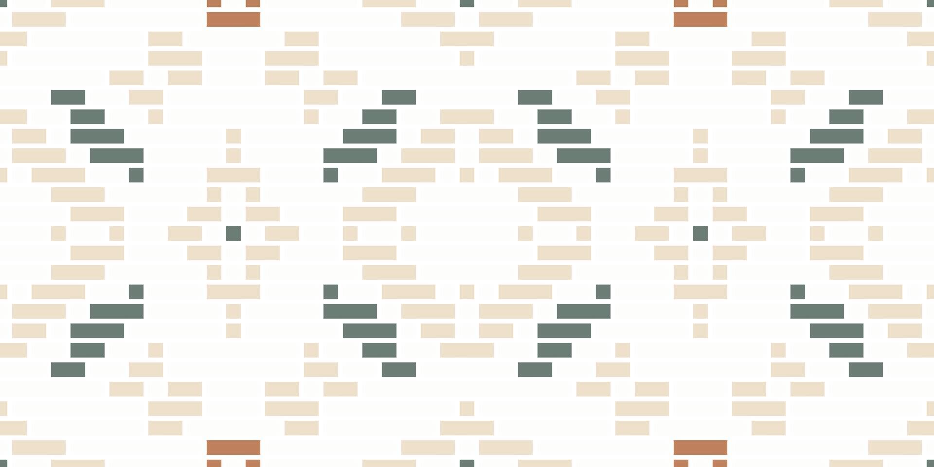 Aztec Pixel Islamic Geometric Pattern Backgroundfolk Embroidery, Aztec Geometric Ornament Print. Design for Carpet, Wallpaper, Clothing, Wrapping, Fabric vector