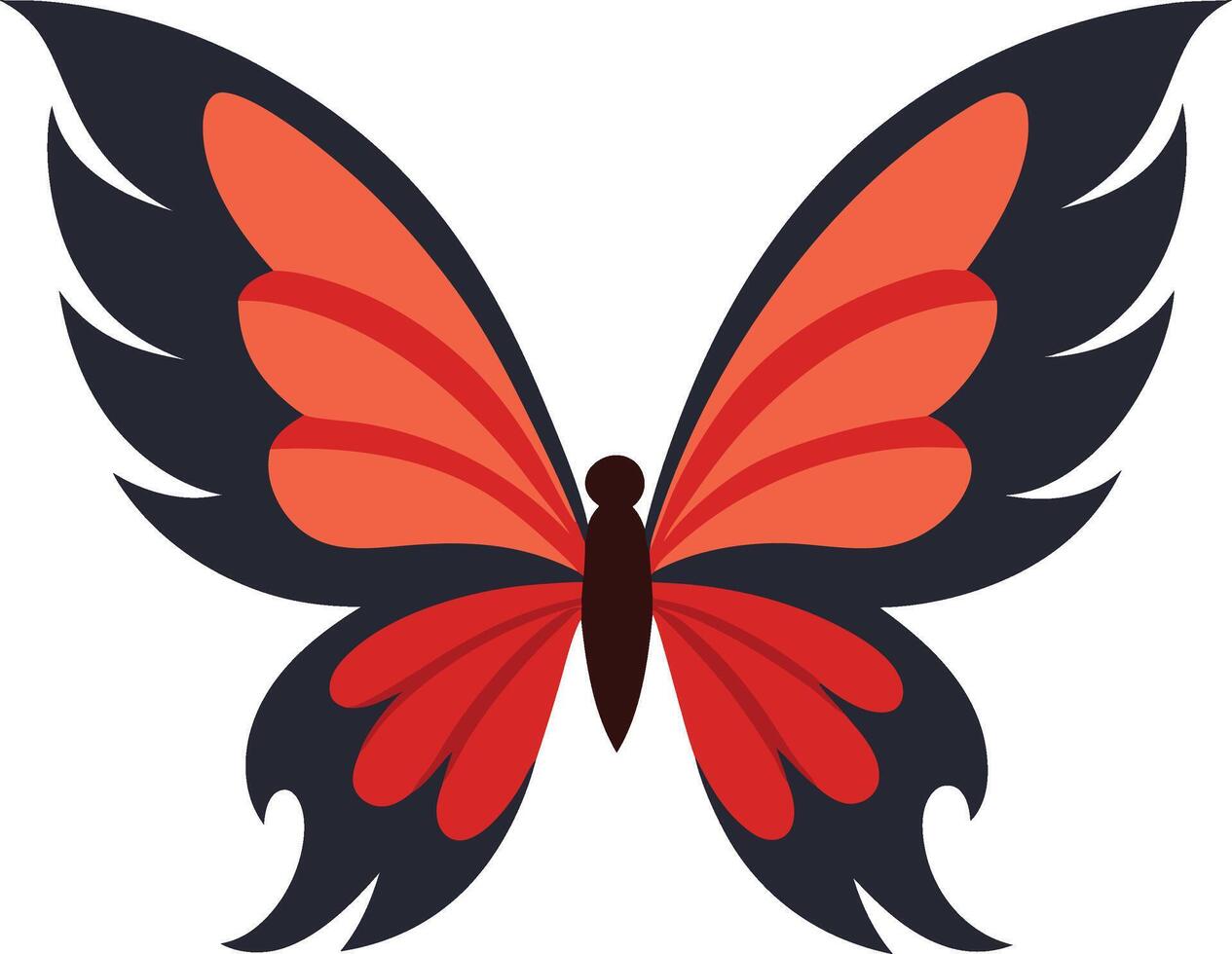 Elegant Butterfly Wings Pattern Design Illustration vector