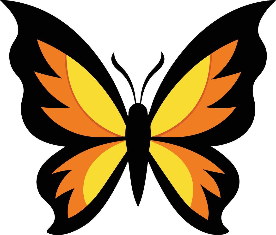 Colorful Butterfly Wings Pattern Beautiful Illustration vector