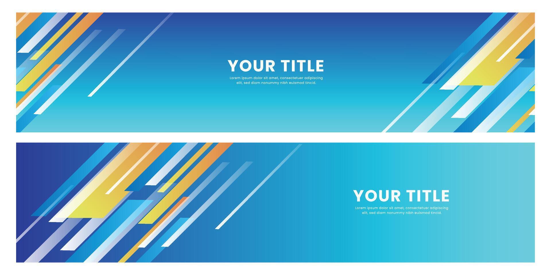 Abstract blue background with geometric shapes design vector