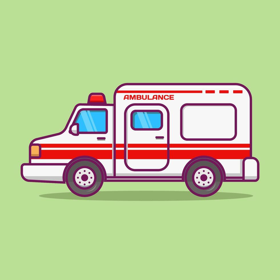 Ambulance, medicine car vector