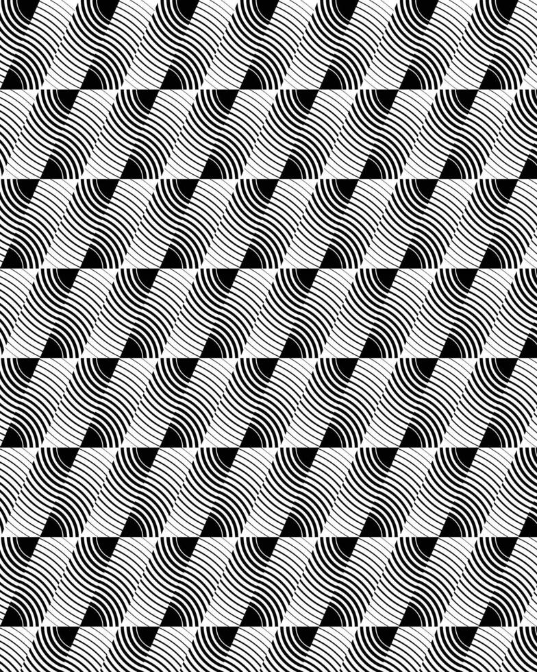 Radiation cut pattern design with black and white background color. vector
