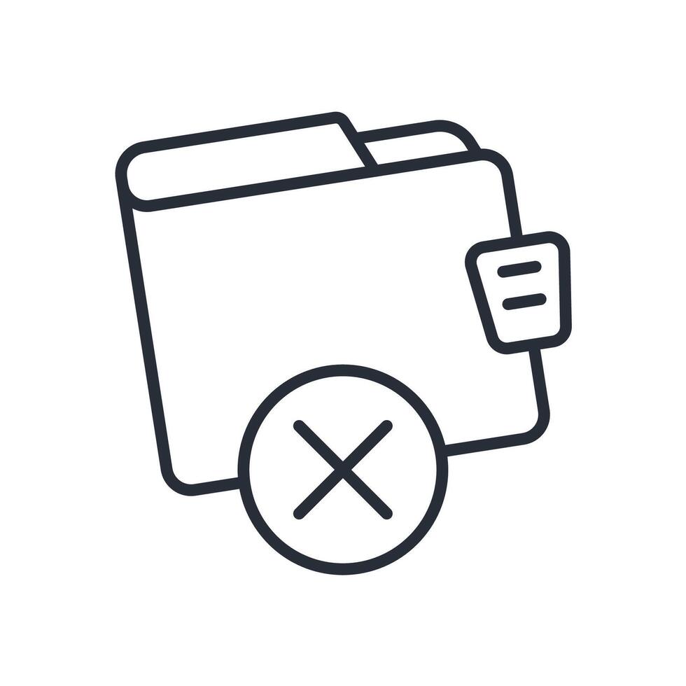 delete and wallet icon vector