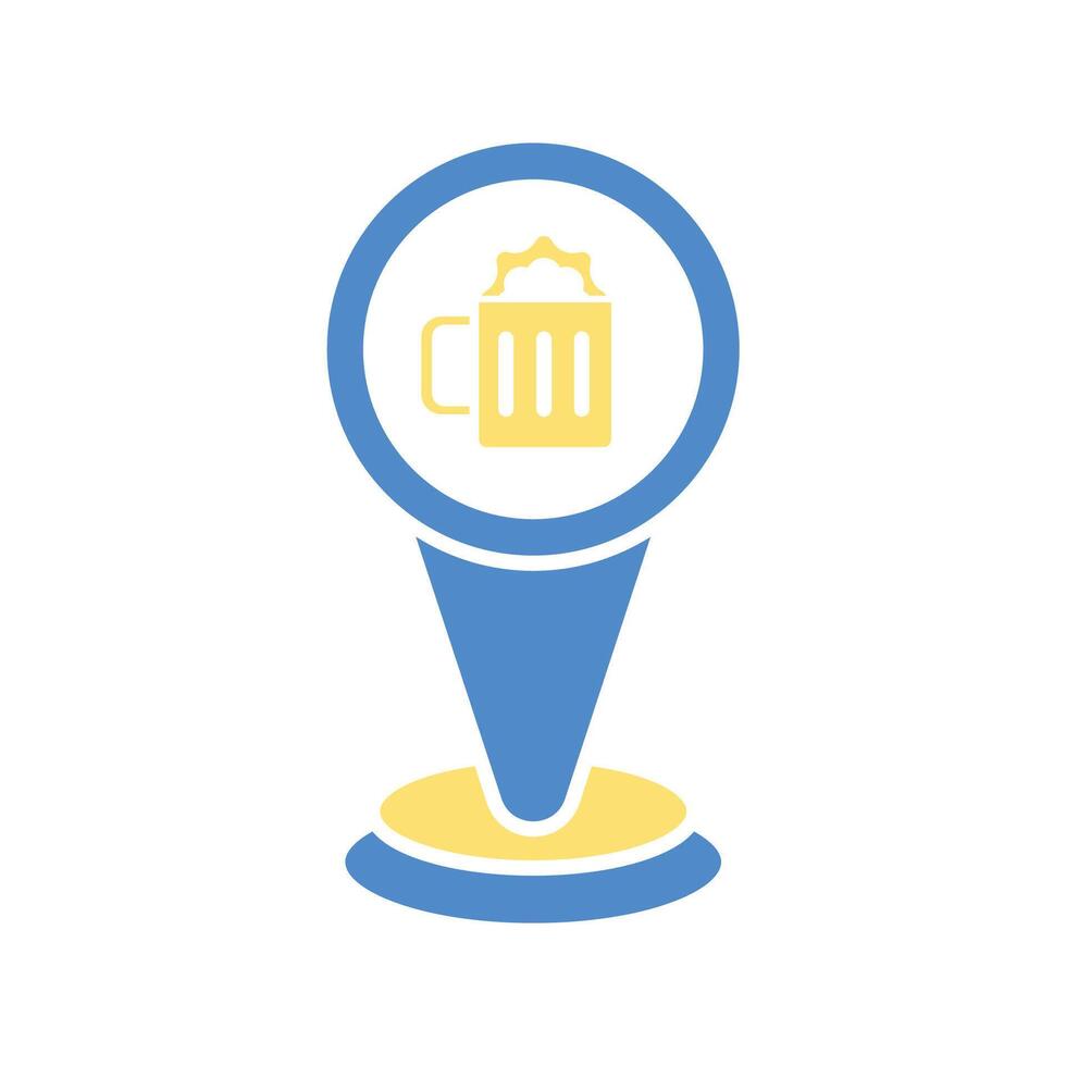 pub icon design style vector