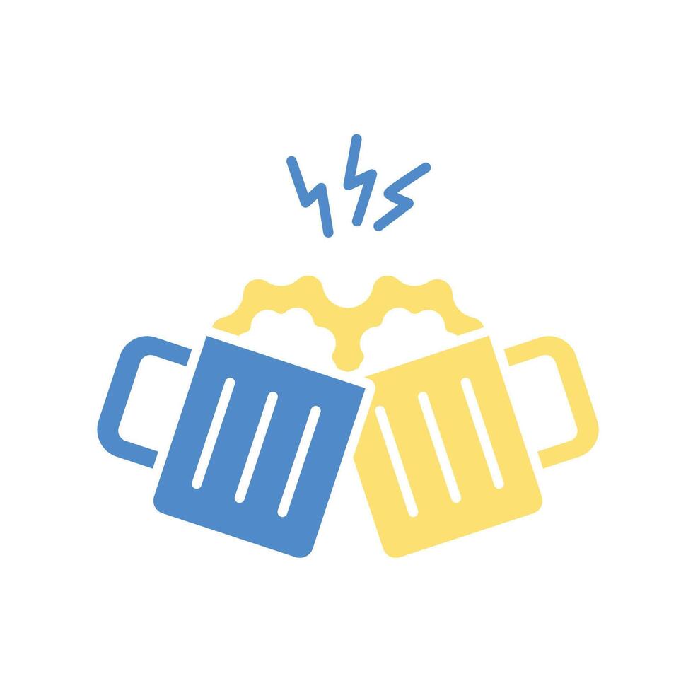 cheers icon design style vector