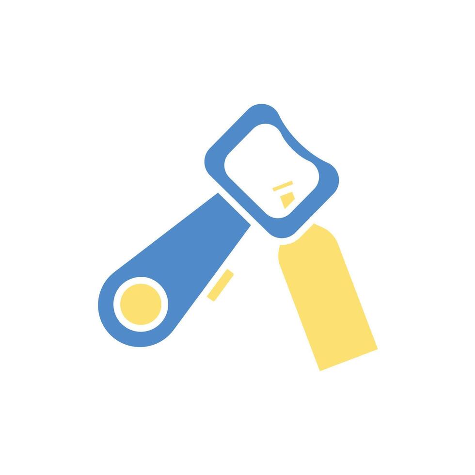 bottle opener icon design style vector