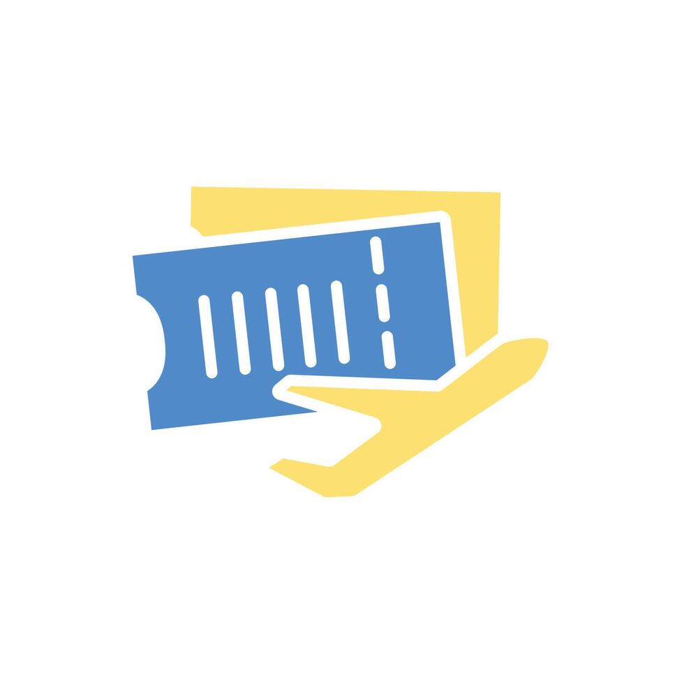 Boarding pass colours Editable Icons vector