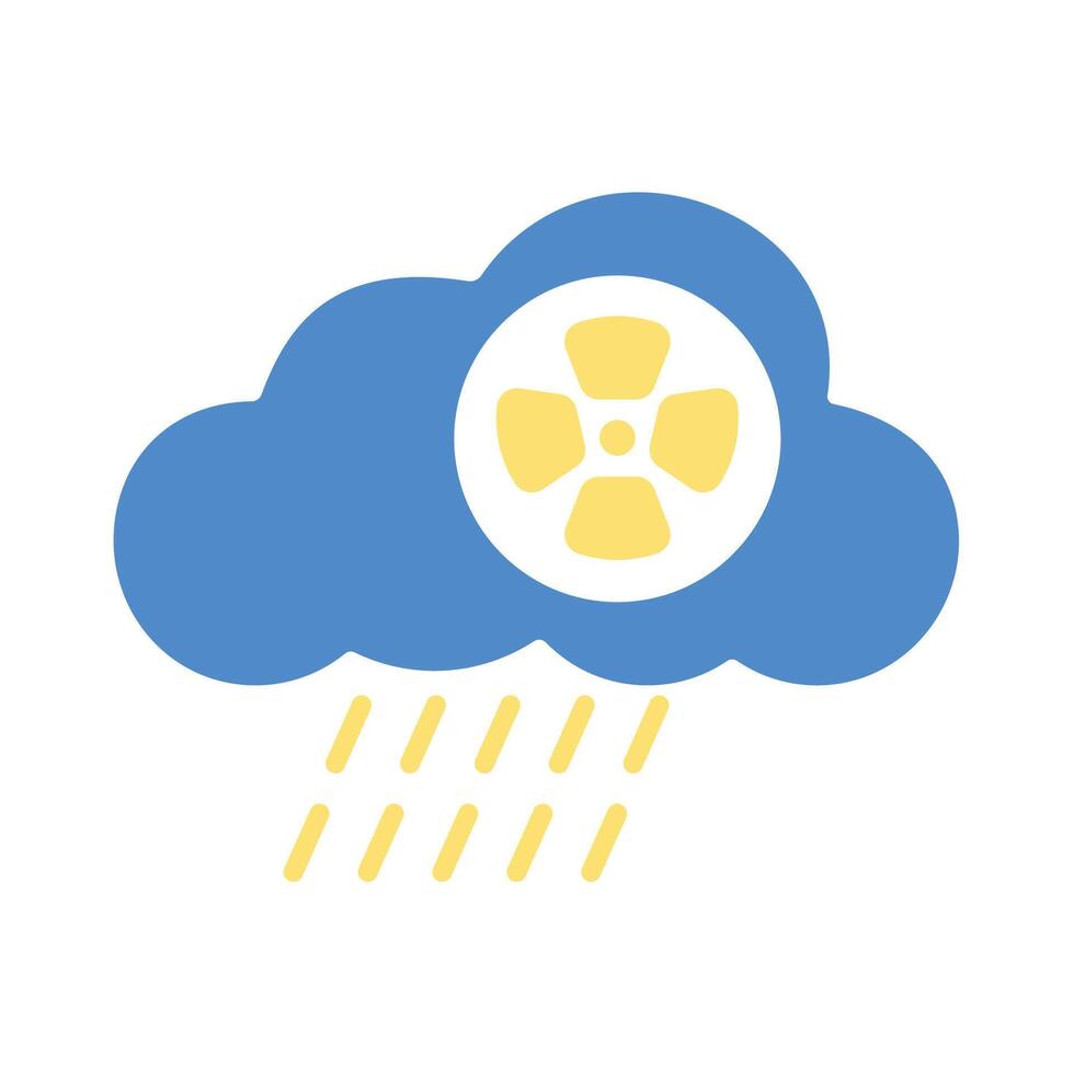 Acid rain colours Editable Icons vector