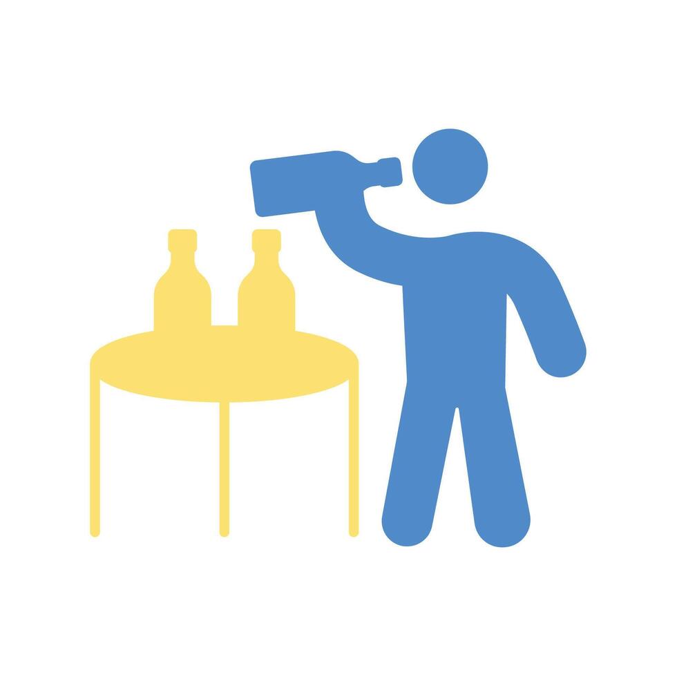 drinking icon design style vector