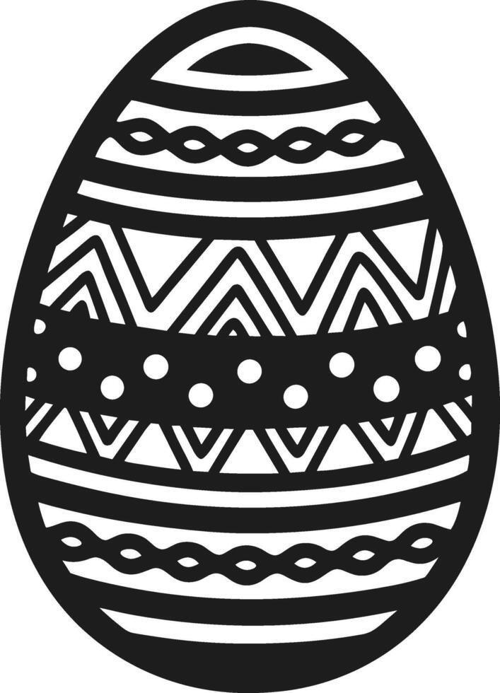 Decorative Easter Egg Illustration - Intricate Holiday Design vector