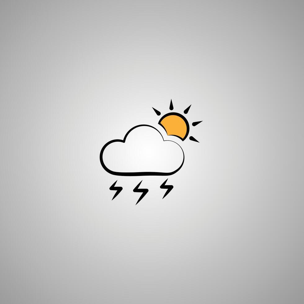 Sunny with a Chance of Thunderstorms vector