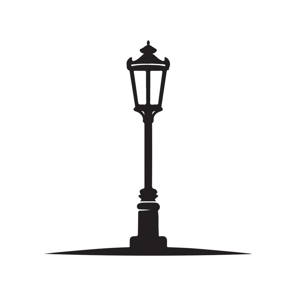 Public Outdoor Lamp Post Vectors Image