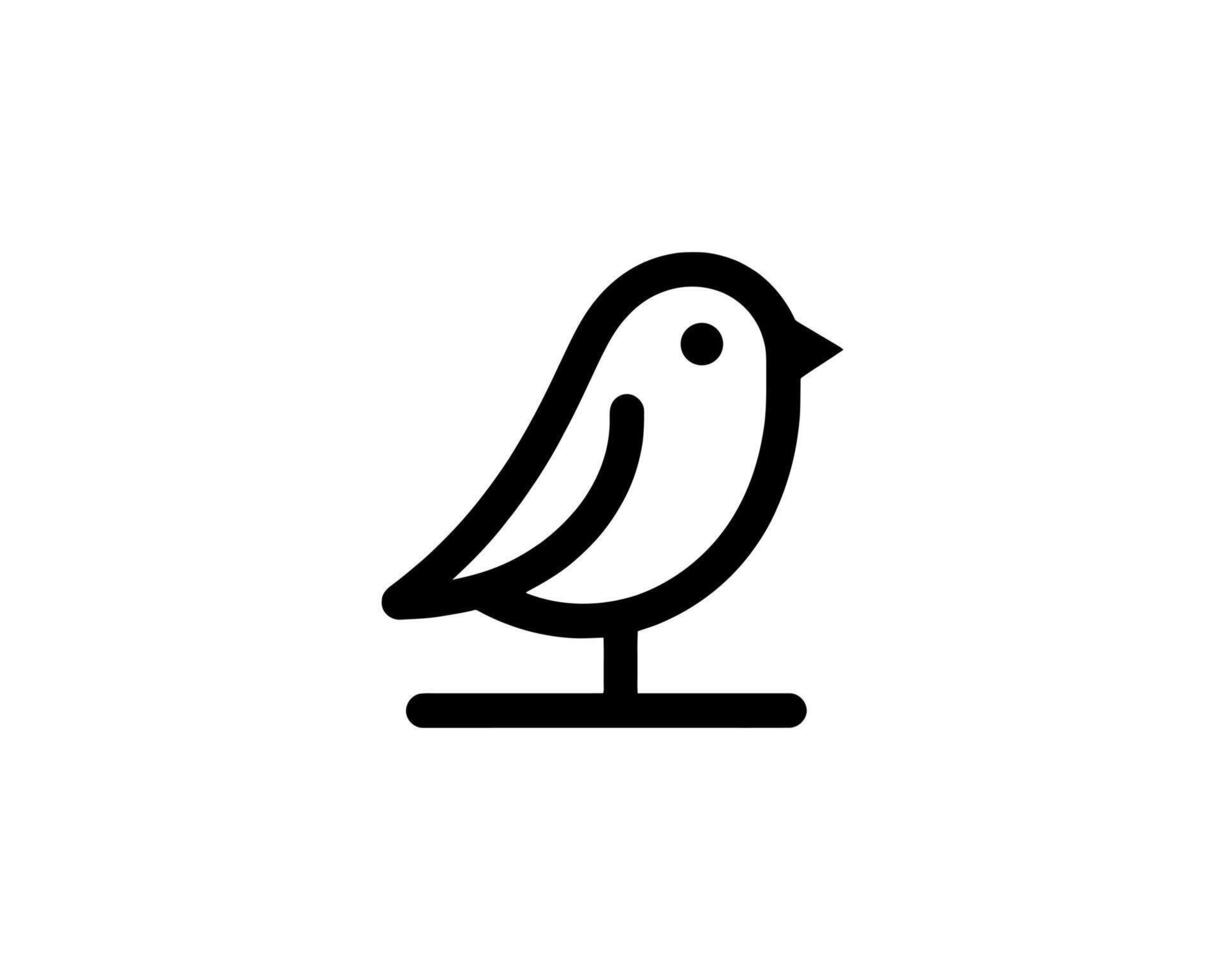 Bird icon illustration vector