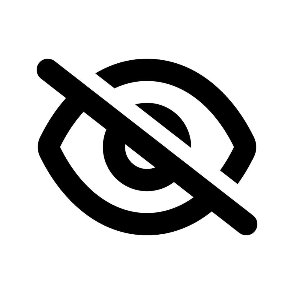 Hide icon. sign for mobile concept and web design. illustration vector