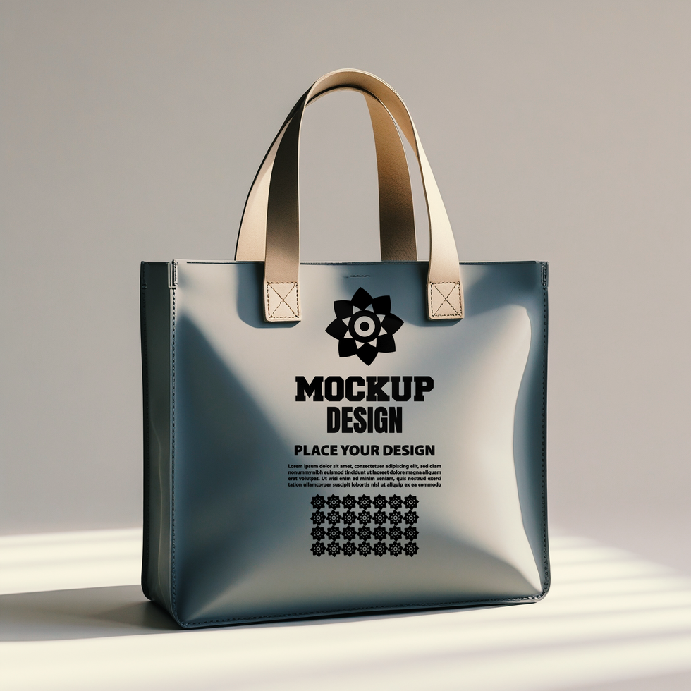 Tote bag mockup featuring a stylish tote bag for branding and packaging presentations psd