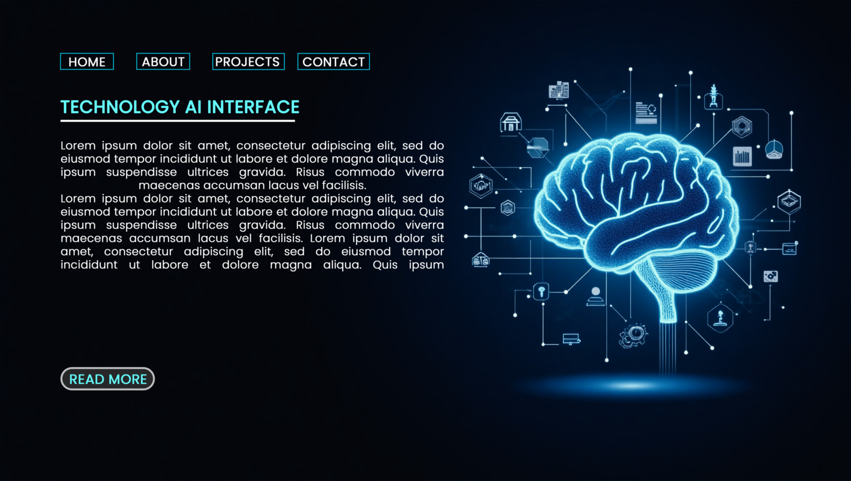 Futuristic technology banners with hi tech artificial intelligence and cyber digital networking psd