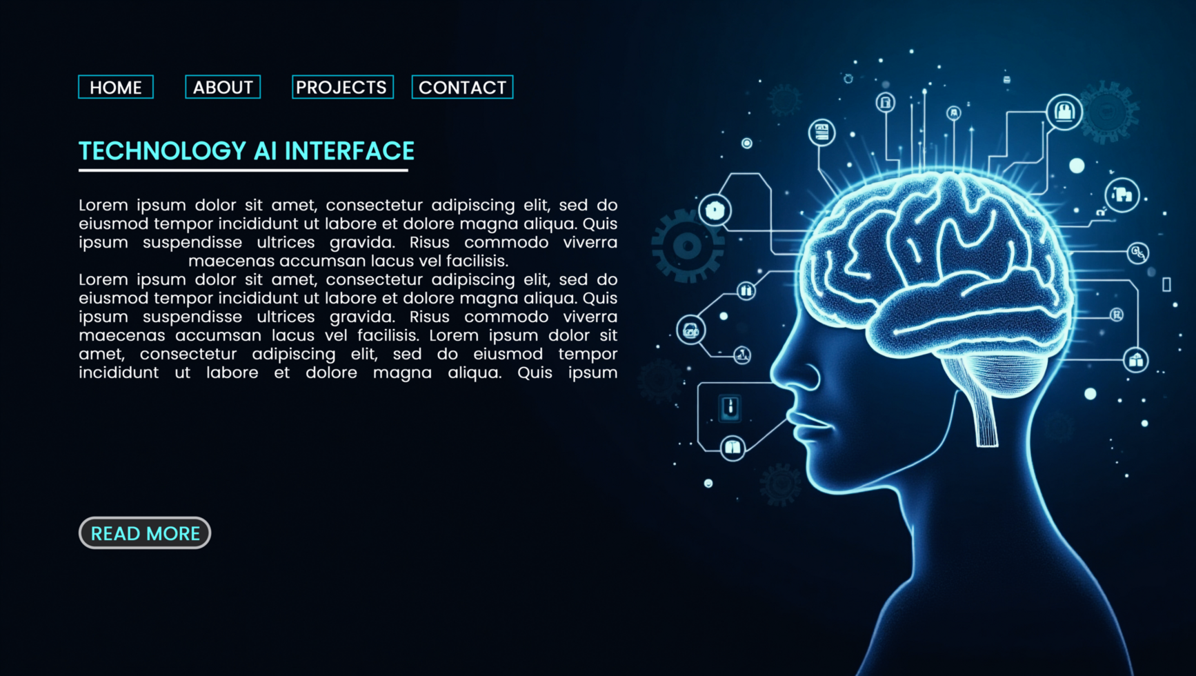 Abstract technology banners featuring hi tech artificial intelligence and digital data visualization psd