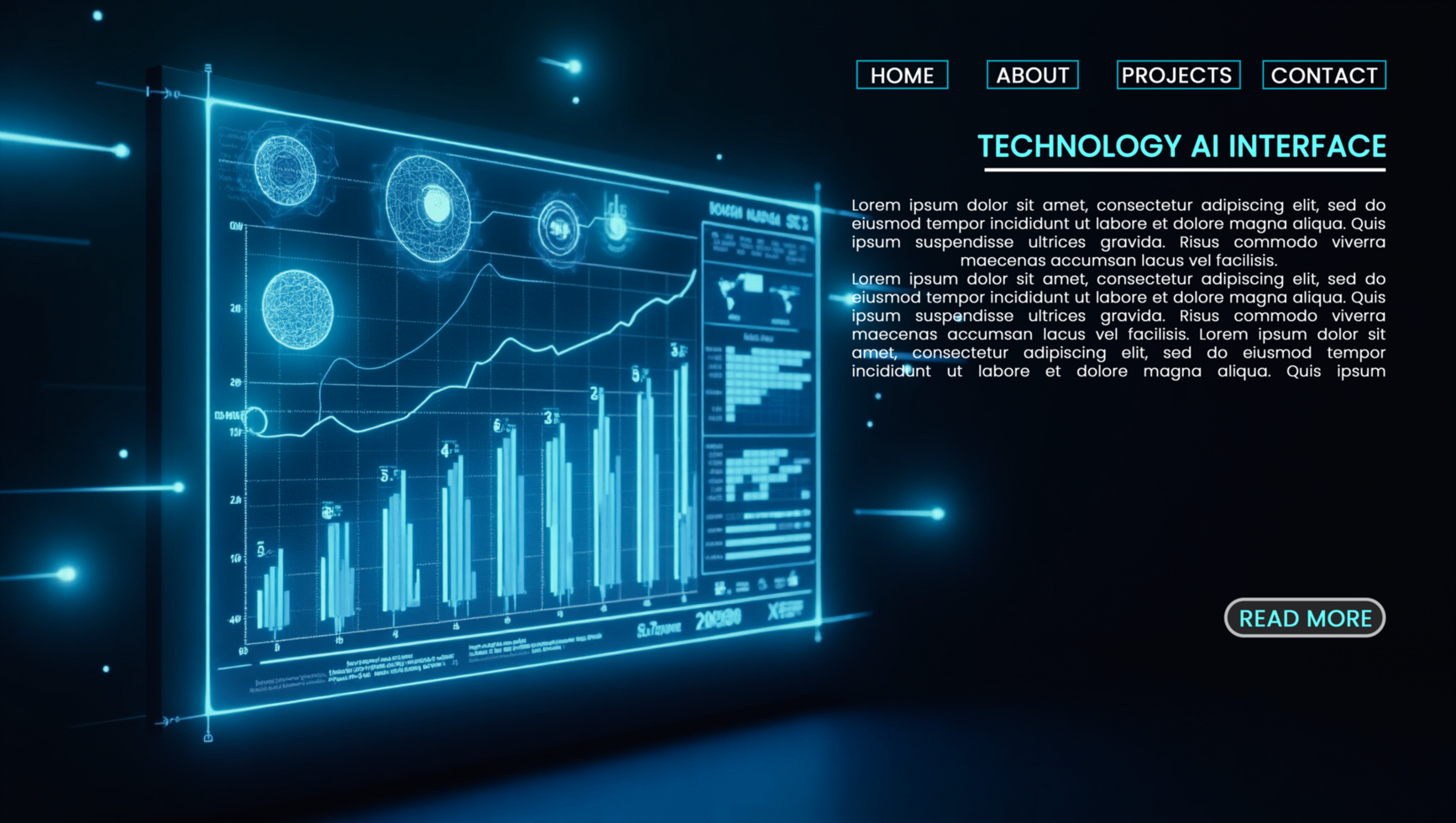 Futuristic hi tech technology banners with artificial intelligence and cyber innovation elements psd