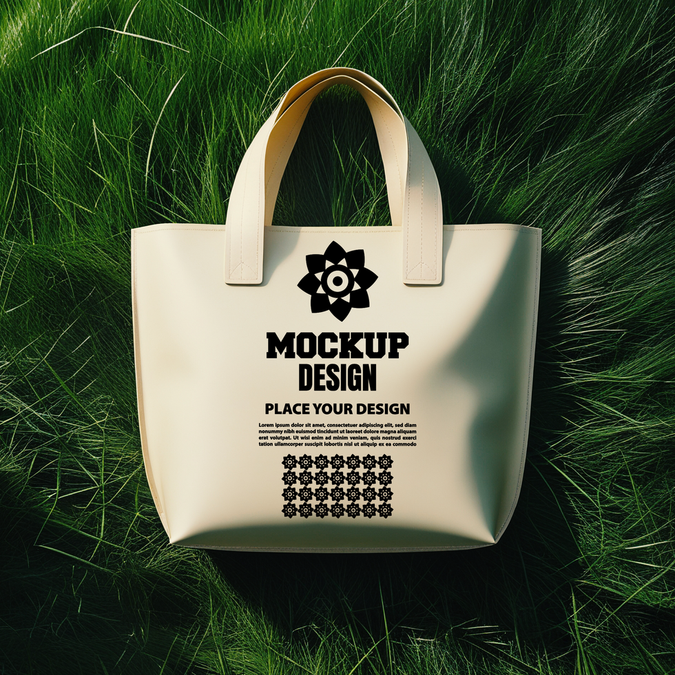 Realistic tote bag mockup for showcasing tote bag designs in a professional setting psd