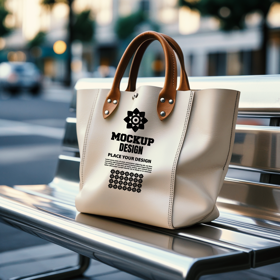 Tote bag mockup with an elegant tote bag for showcasing branding in marketing campaigns psd