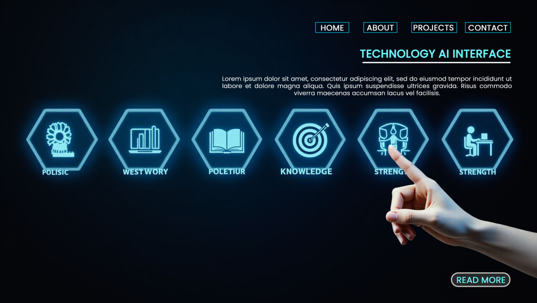 Abstract cyber futuristic technology banners with artificial intelligence and hi tech innovation psd