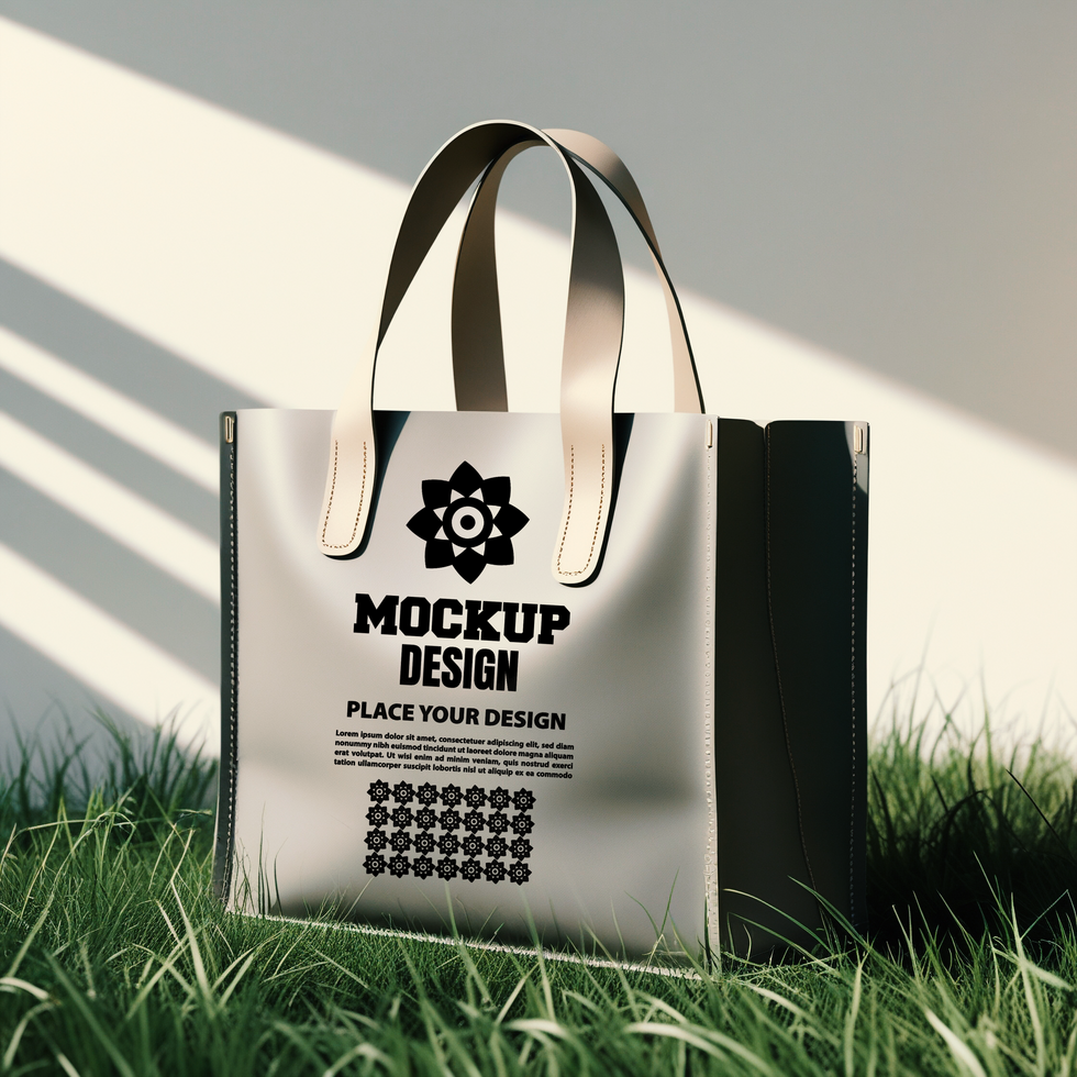 Tote bag mockup featuring a stylish tote bag for eco-friendly marketing and branding psd