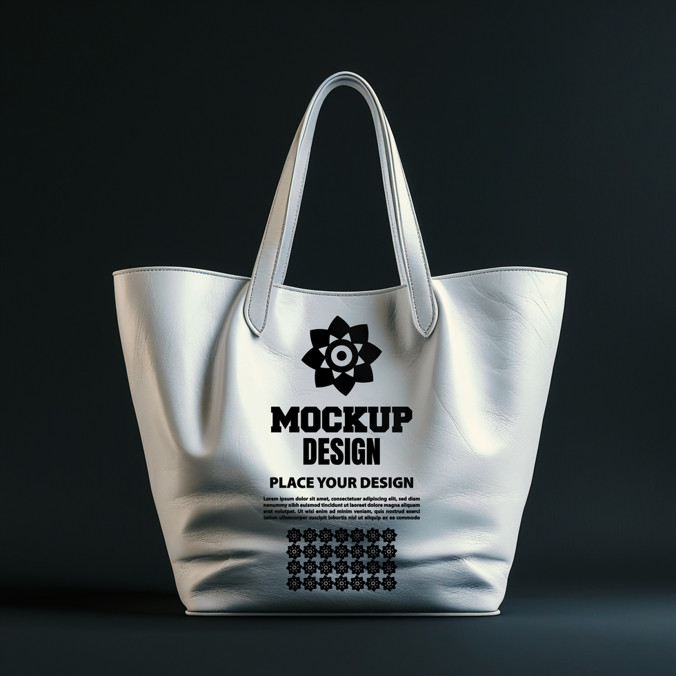 Tote bag mockup with a realistic canvas tote bag for fashion and retail showcases psd
