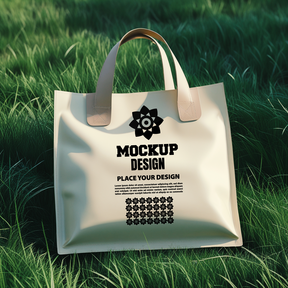 Professional tote bag mock up showcasing a modern tote bag perfect for branding and marketing needs psd