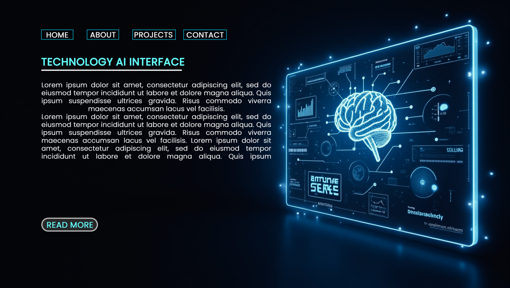 Digital innovation and artificial intelligence in hi tech technology banners with futuristic theme psd