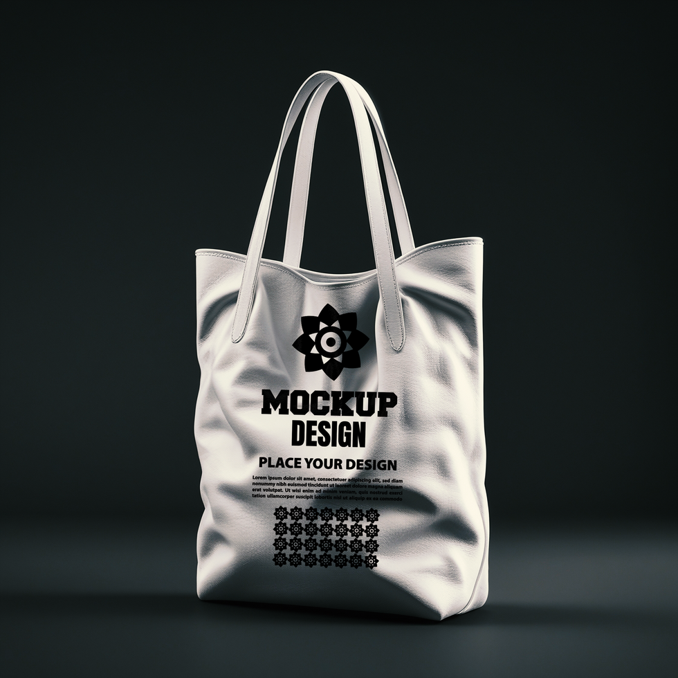 Tote bag mockup with a reusable fabric tote bag for packaging and promotional purposes psd