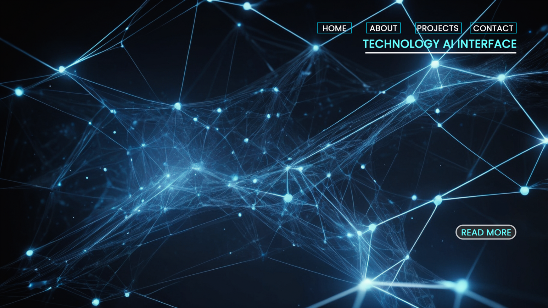 Modern hi tech cyber networking and artificial intelligence in futuristic technology web home page banners design psd