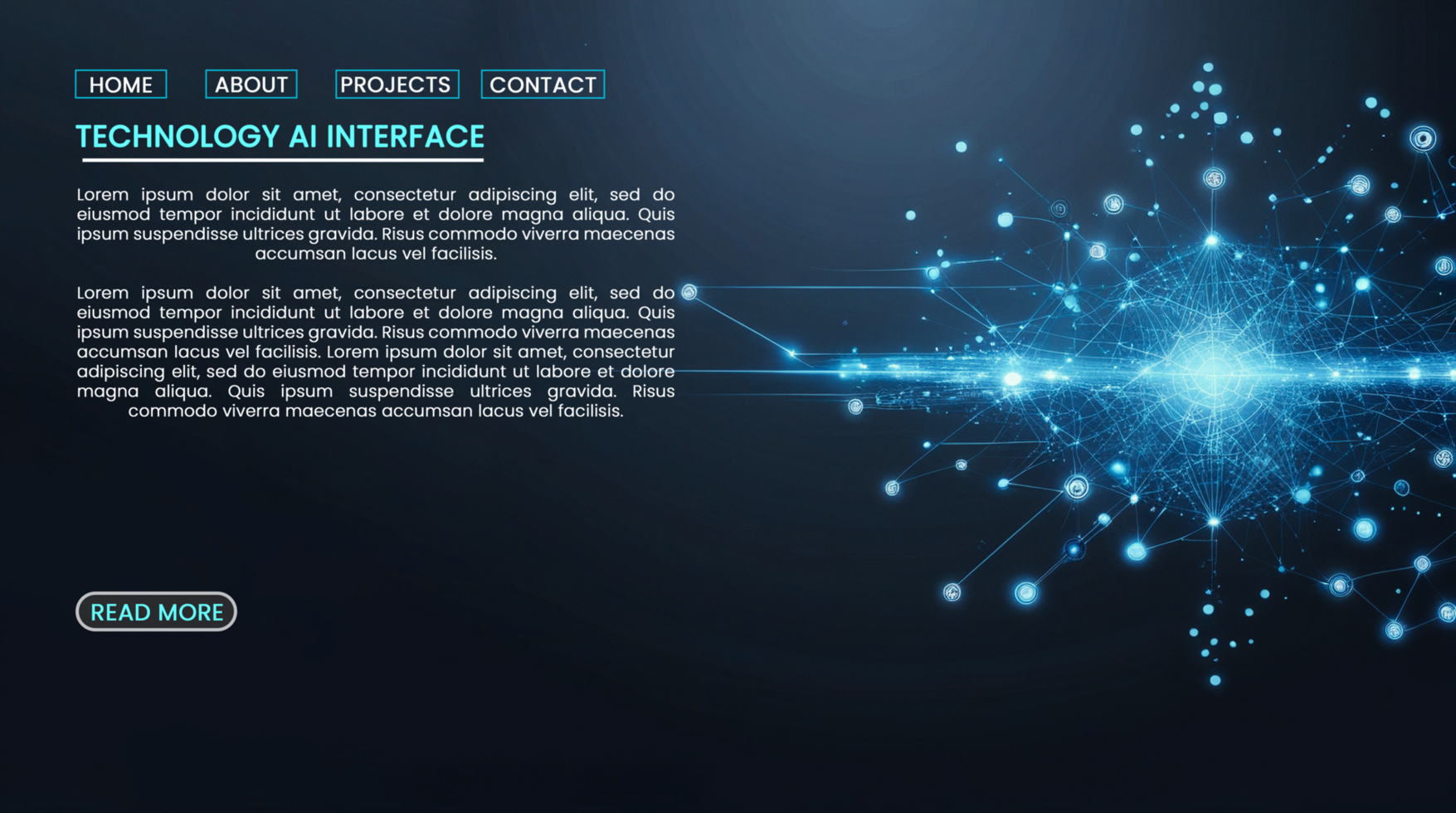 Artificial intelligence in futuristic technology banners with digital hi tech cyber connectivity psd